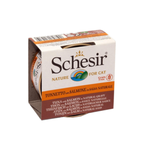schesir thon et saumon en sauce pour chats